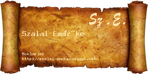 Szalai Emőke névjegykártya