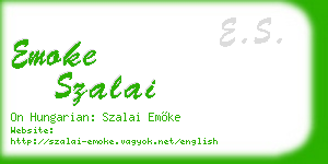 emoke szalai business card
