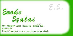 emoke szalai business card